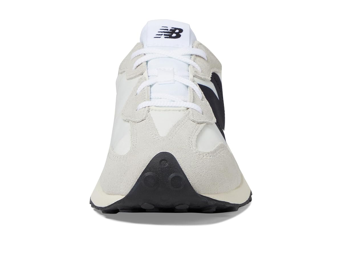 New Balance Unisex-Child 327 V1 Sneaker, Silver Birch/Black